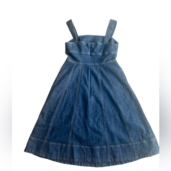 Boden Virginie midi a-line dark denim dress size 8P - Picture 8 of 11